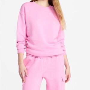 NWT No Boundaries Women's Pink Crewneck Oversized Sweatshirt